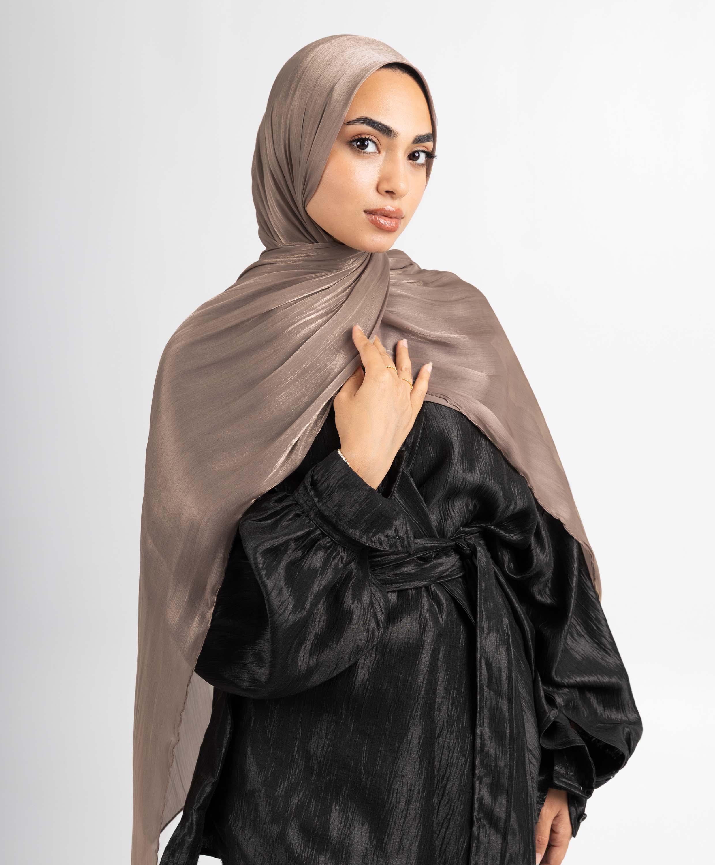 Organza Crinkle Satin Scarf - Image 56