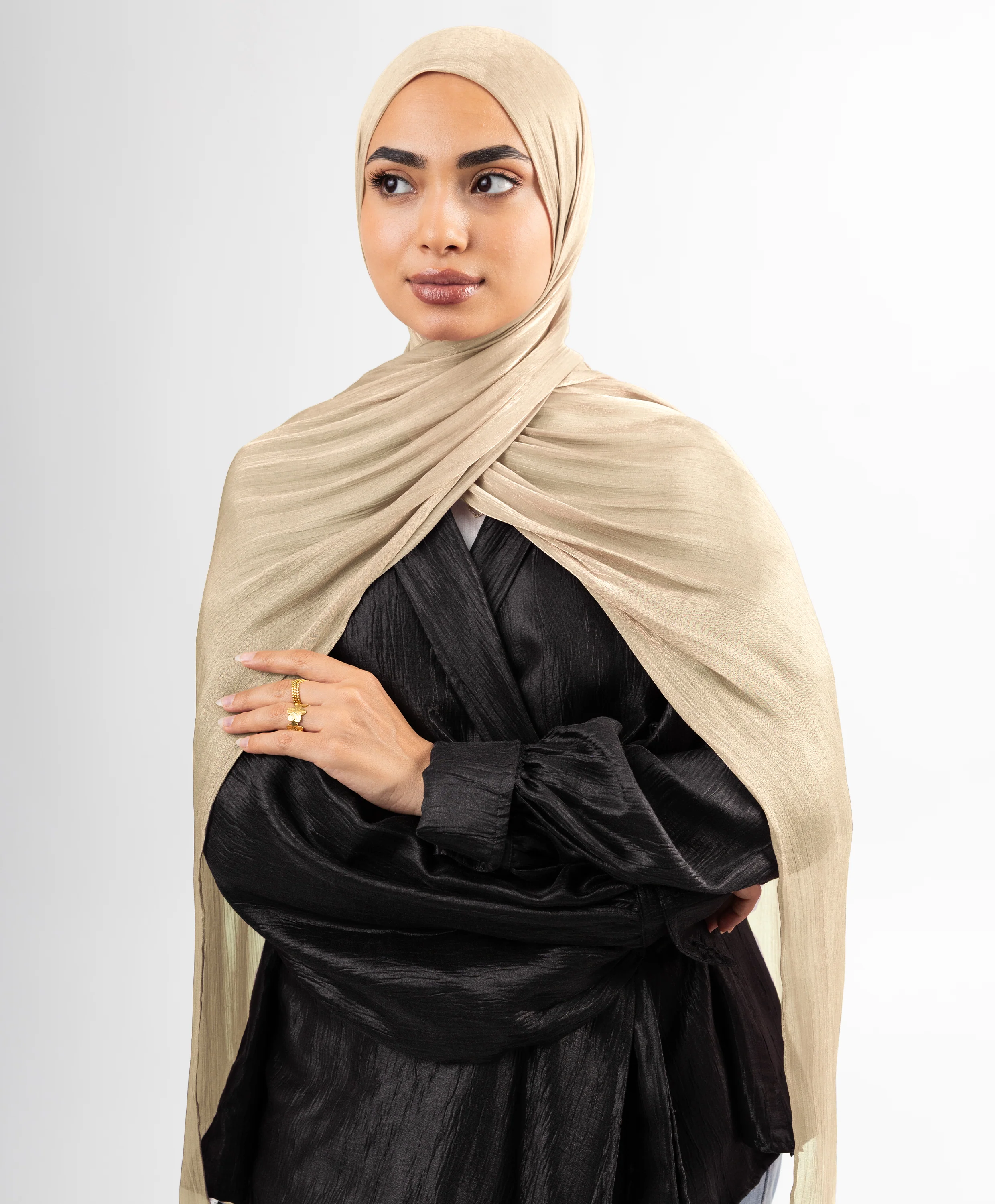 Organza Crinkle Satin Scarf - Image 72