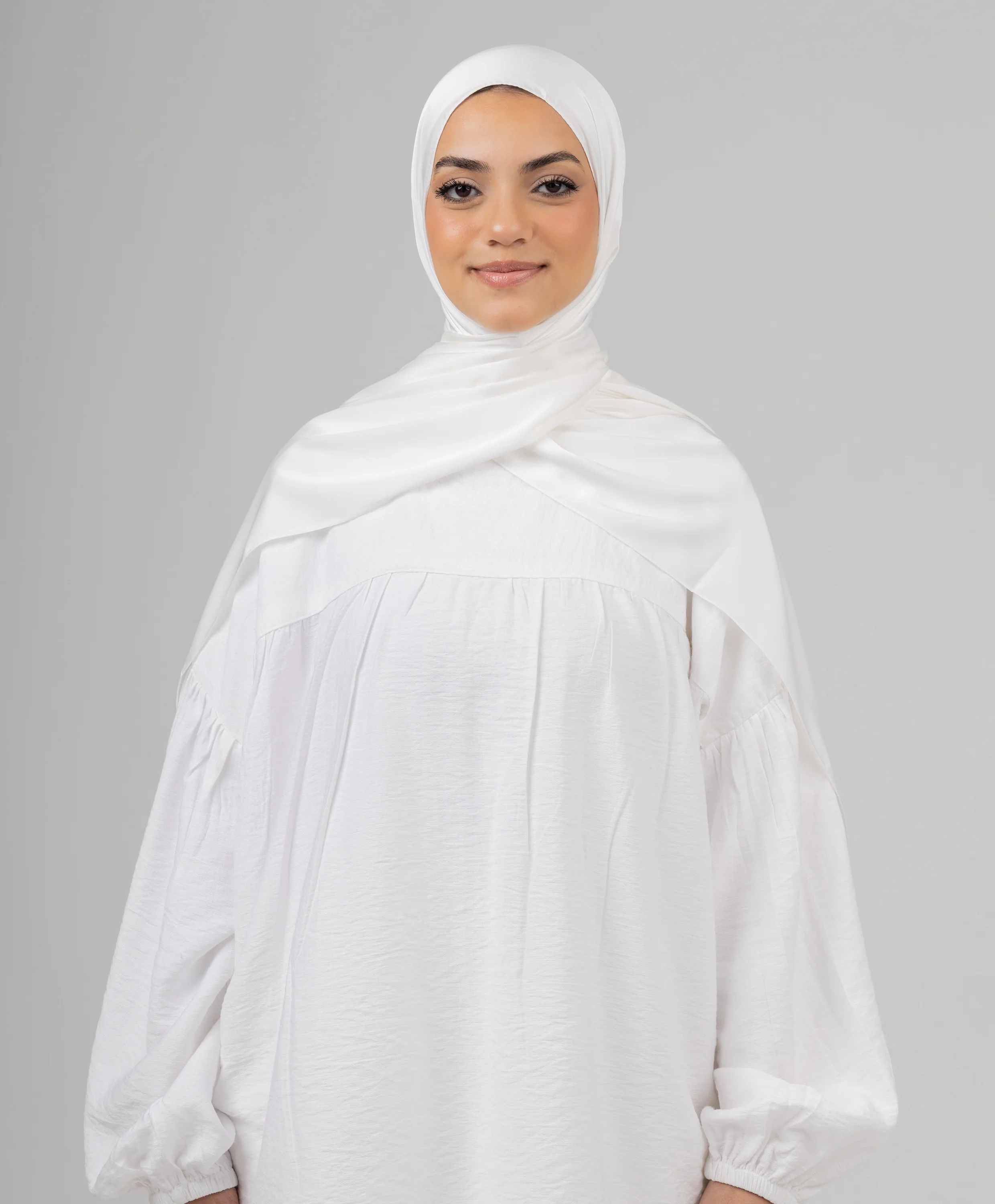 Plain Pure Silk Scarf - Image 3