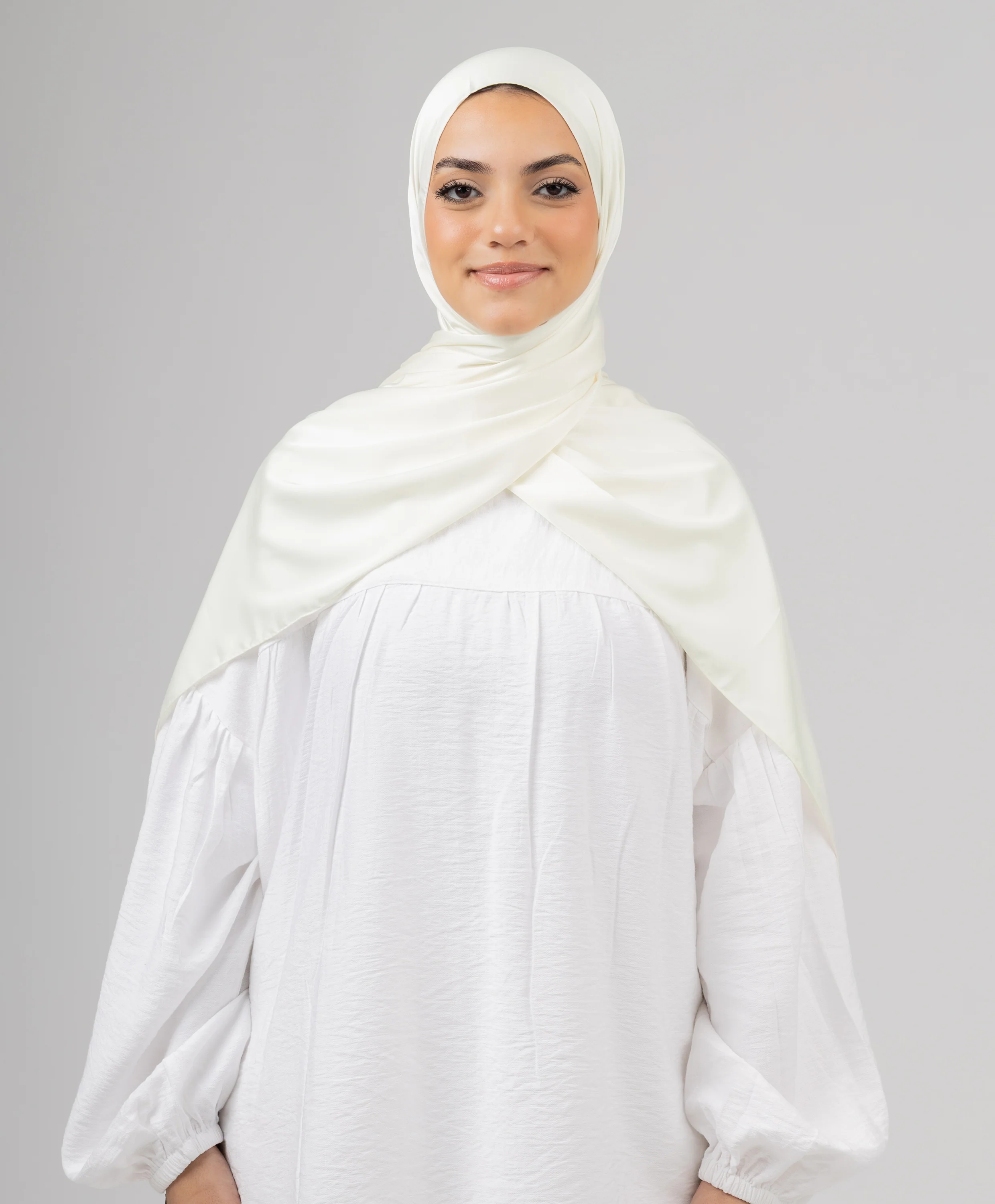 Plain Pure Silk Scarf - Image 4