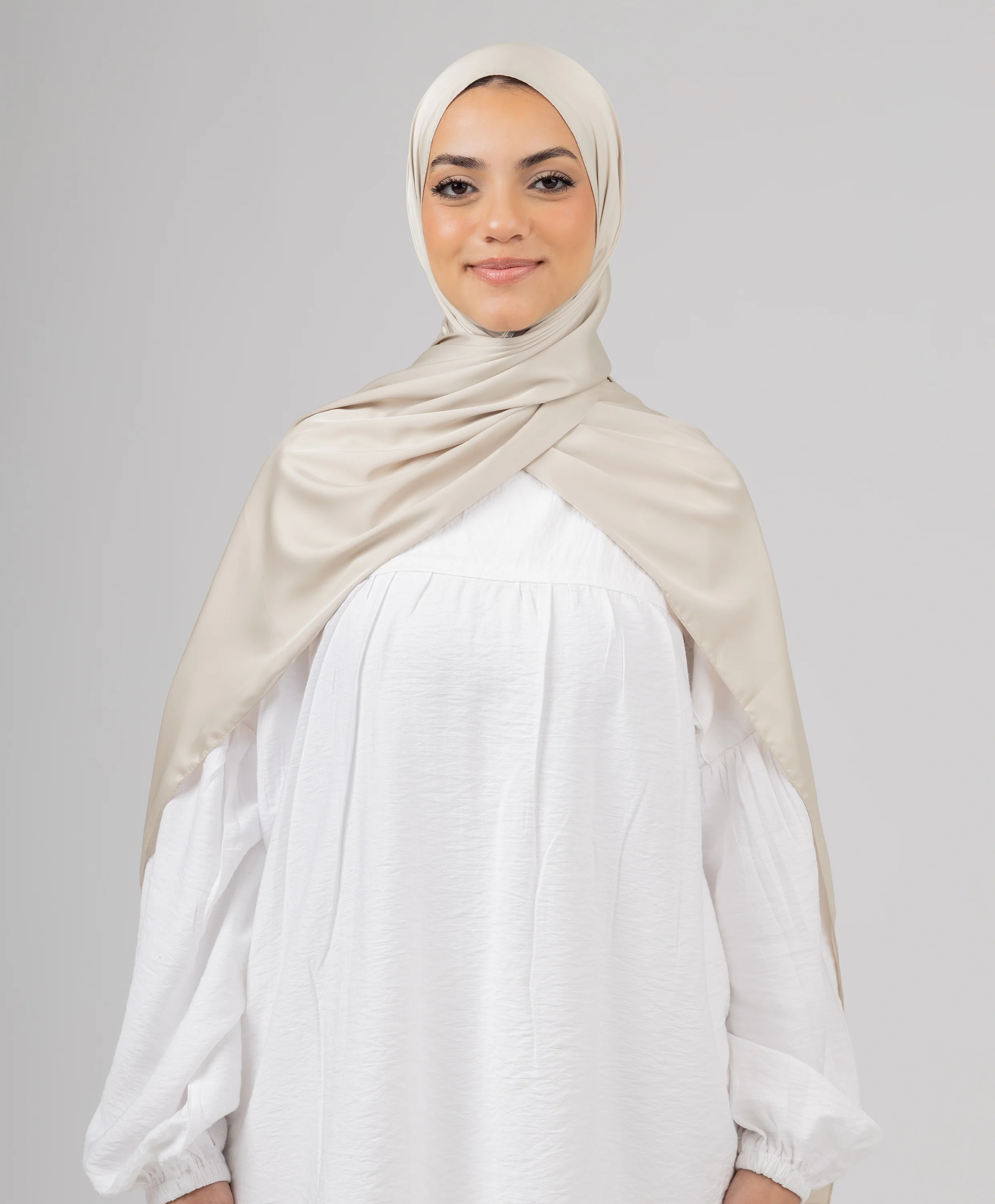 Plain Pure Silk Scarf - Image 5