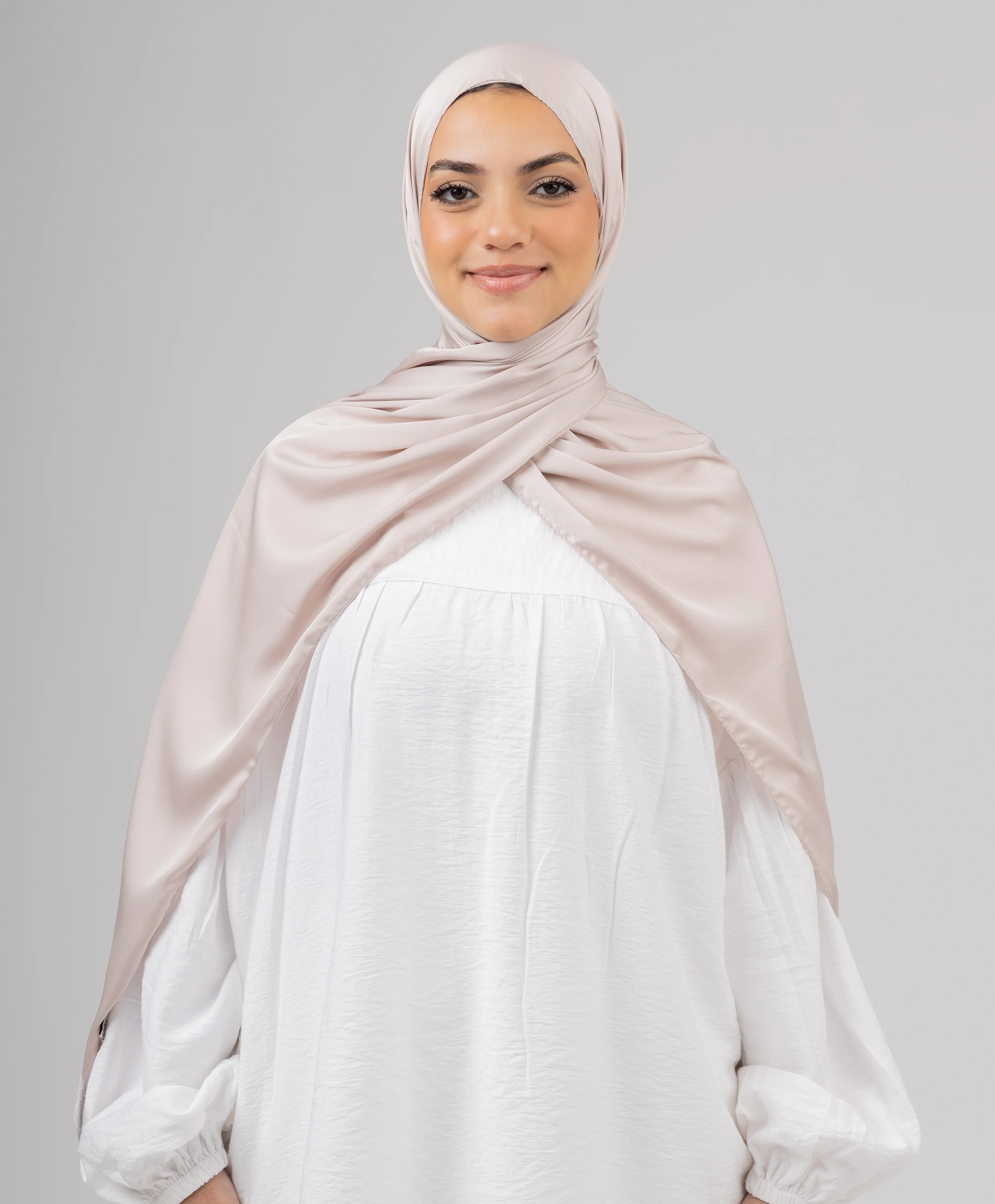 Plain Pure Silk Scarf - Image 7