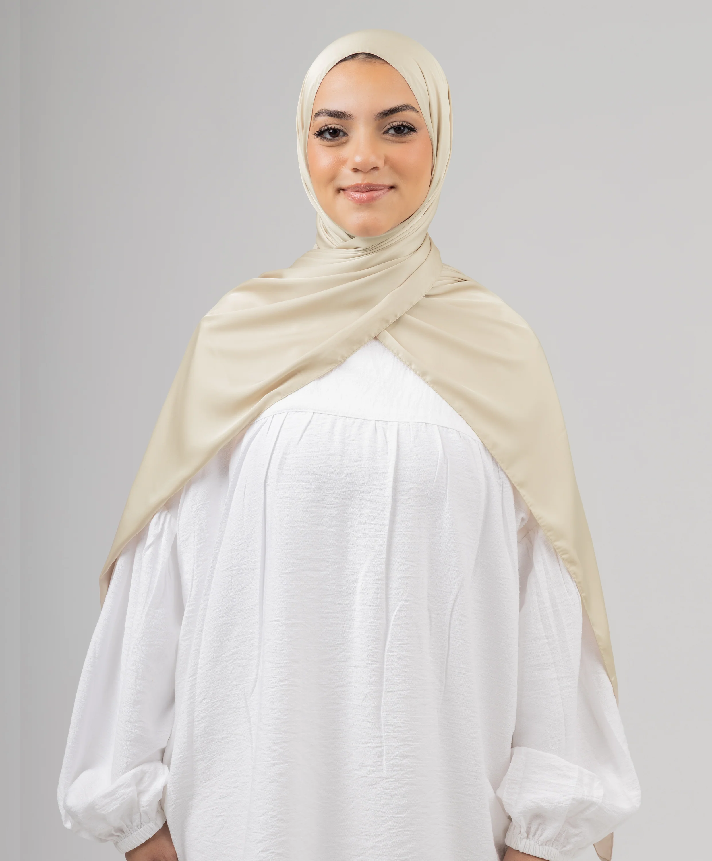 Plain Pure Silk Scarf - Image 8