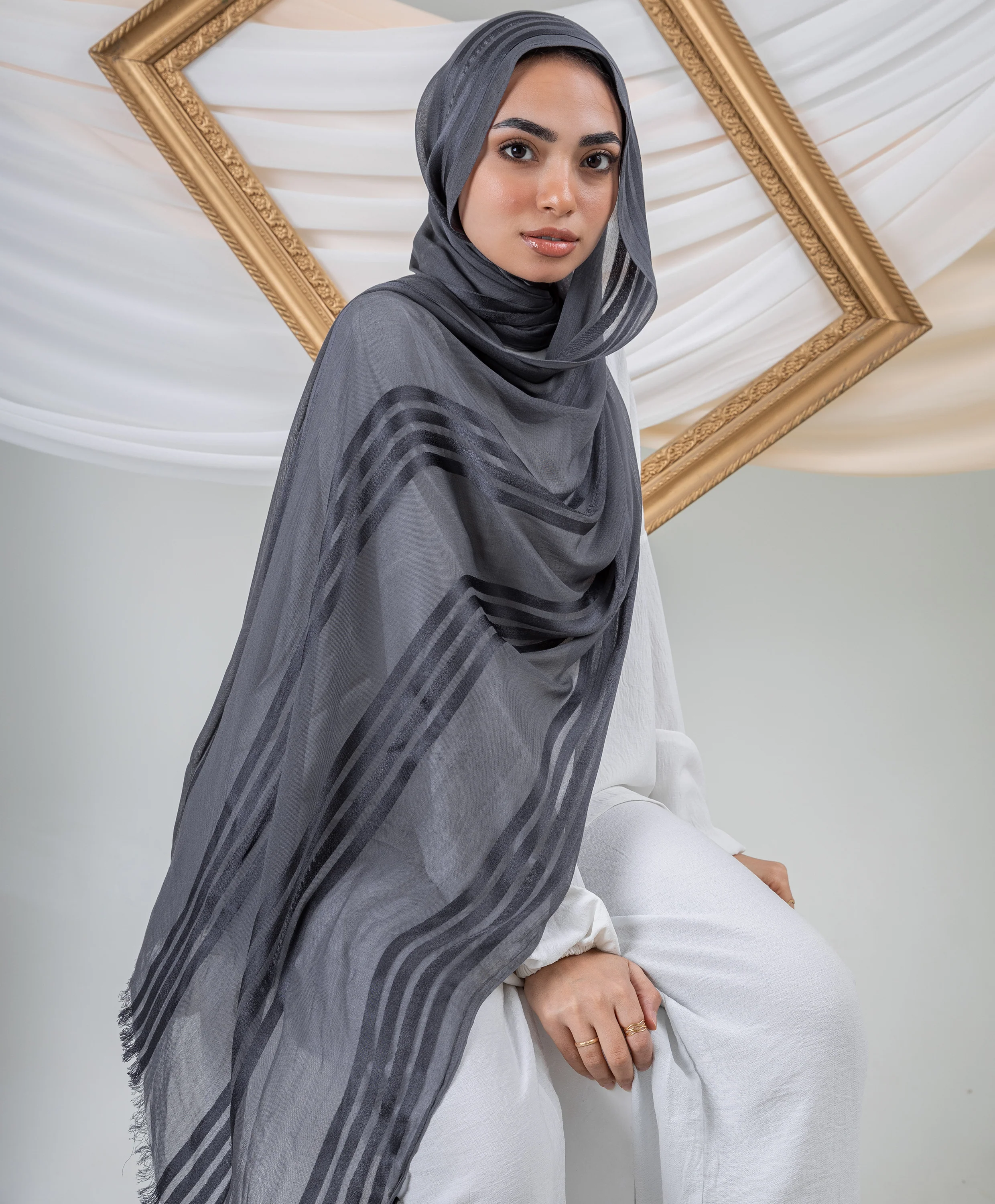 Pure Linen Scarf - Image 24