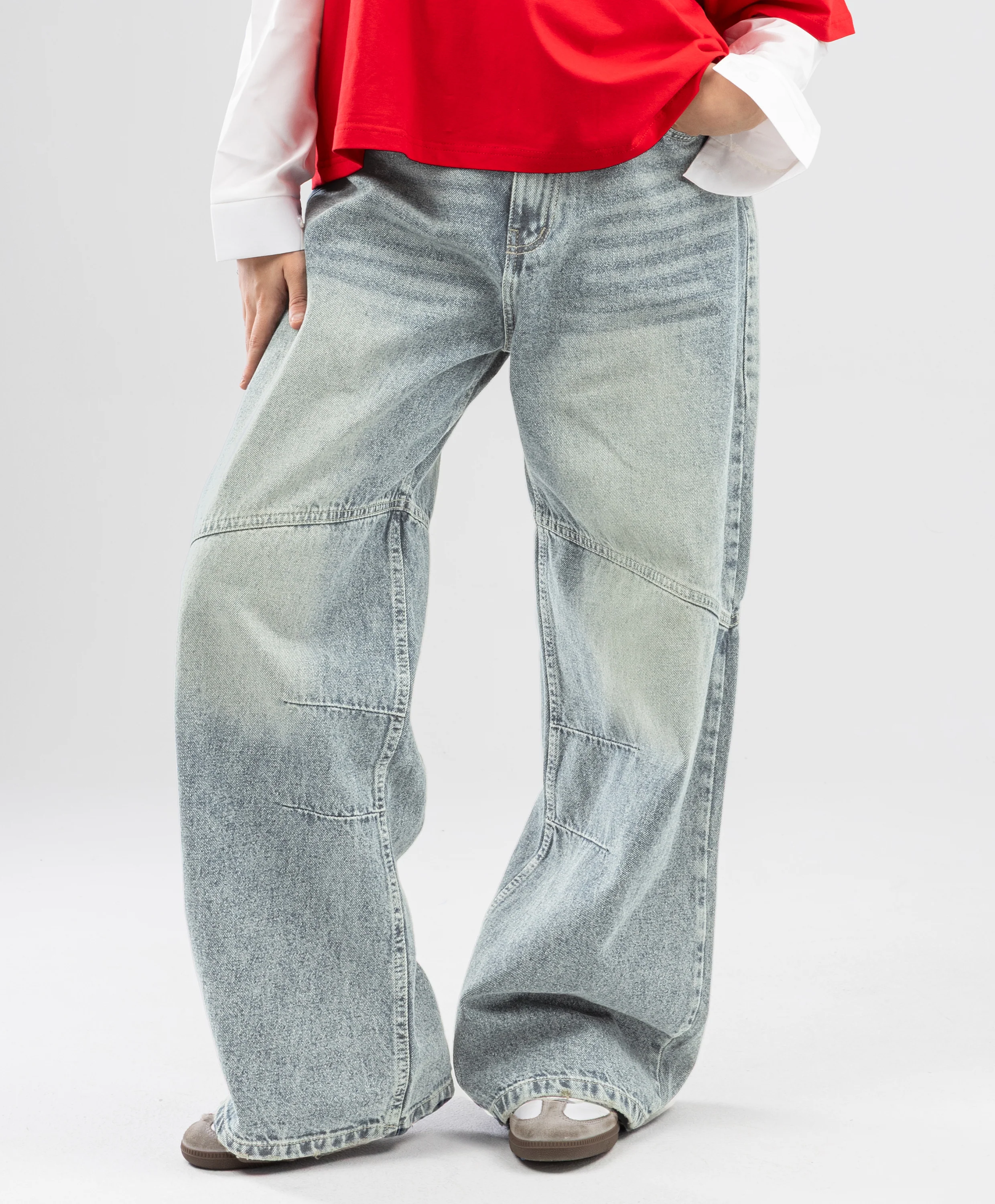 Relaxed Fit Denim Pants - Image 4