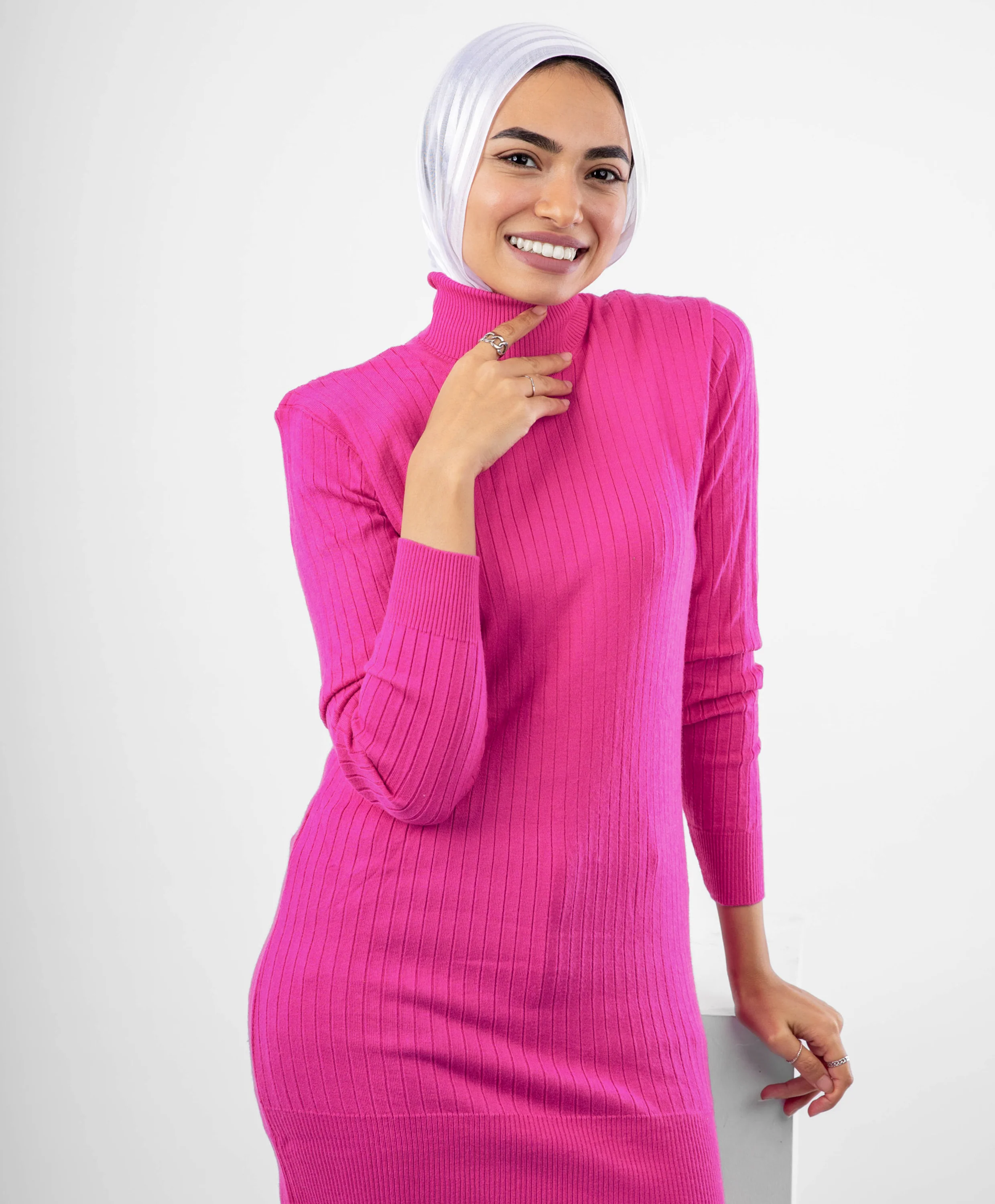 Ribbed Long Pullover - Image 19