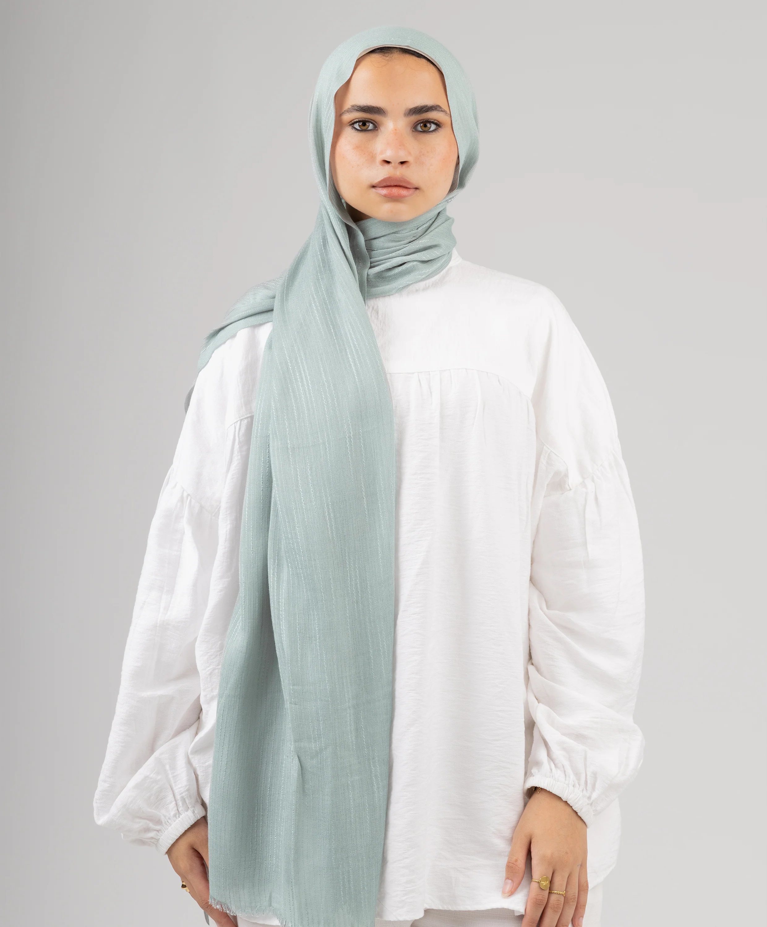 Ripple Linen Scarf - Image 8