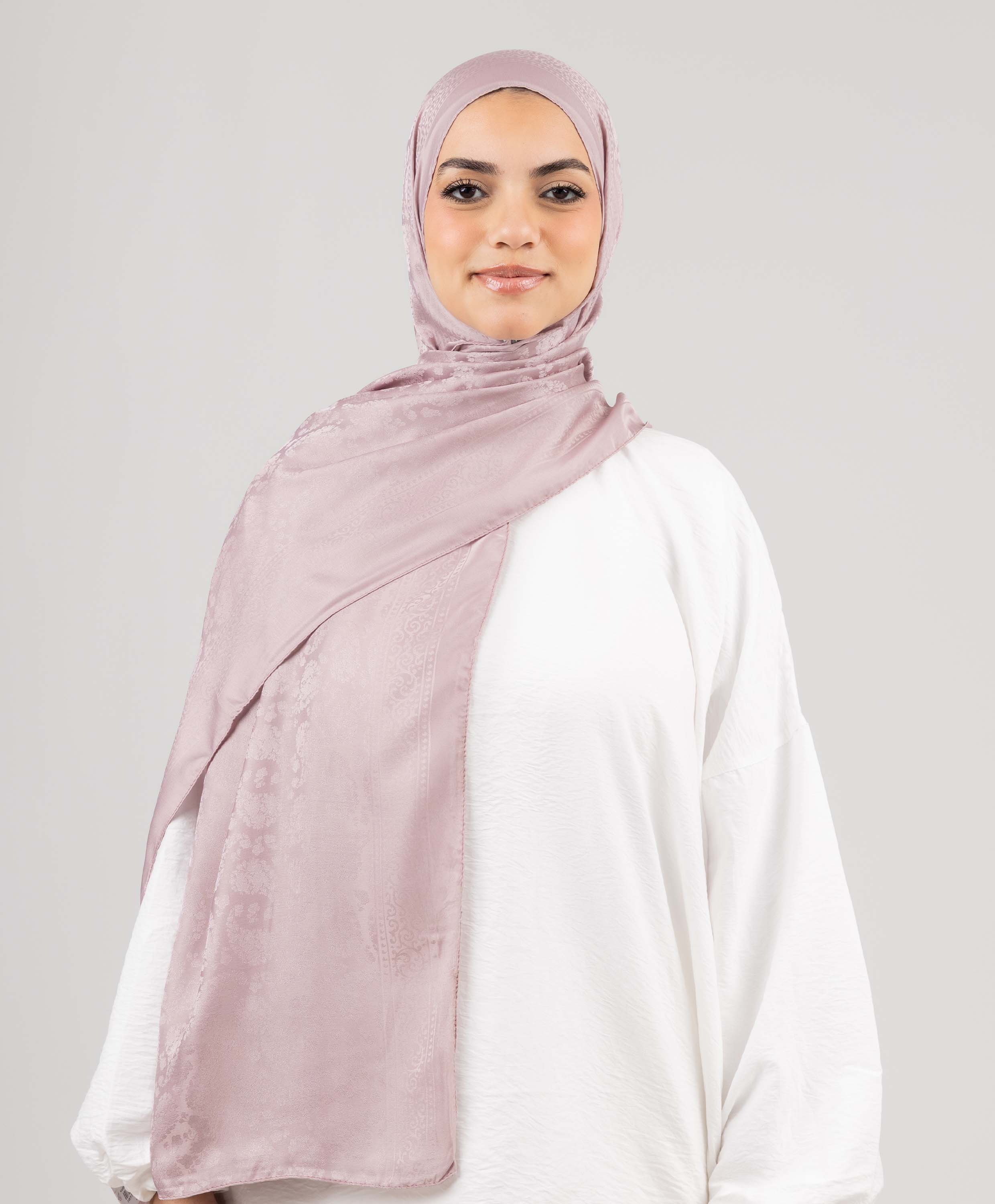 Satin Jacquard Scarf - Image 7