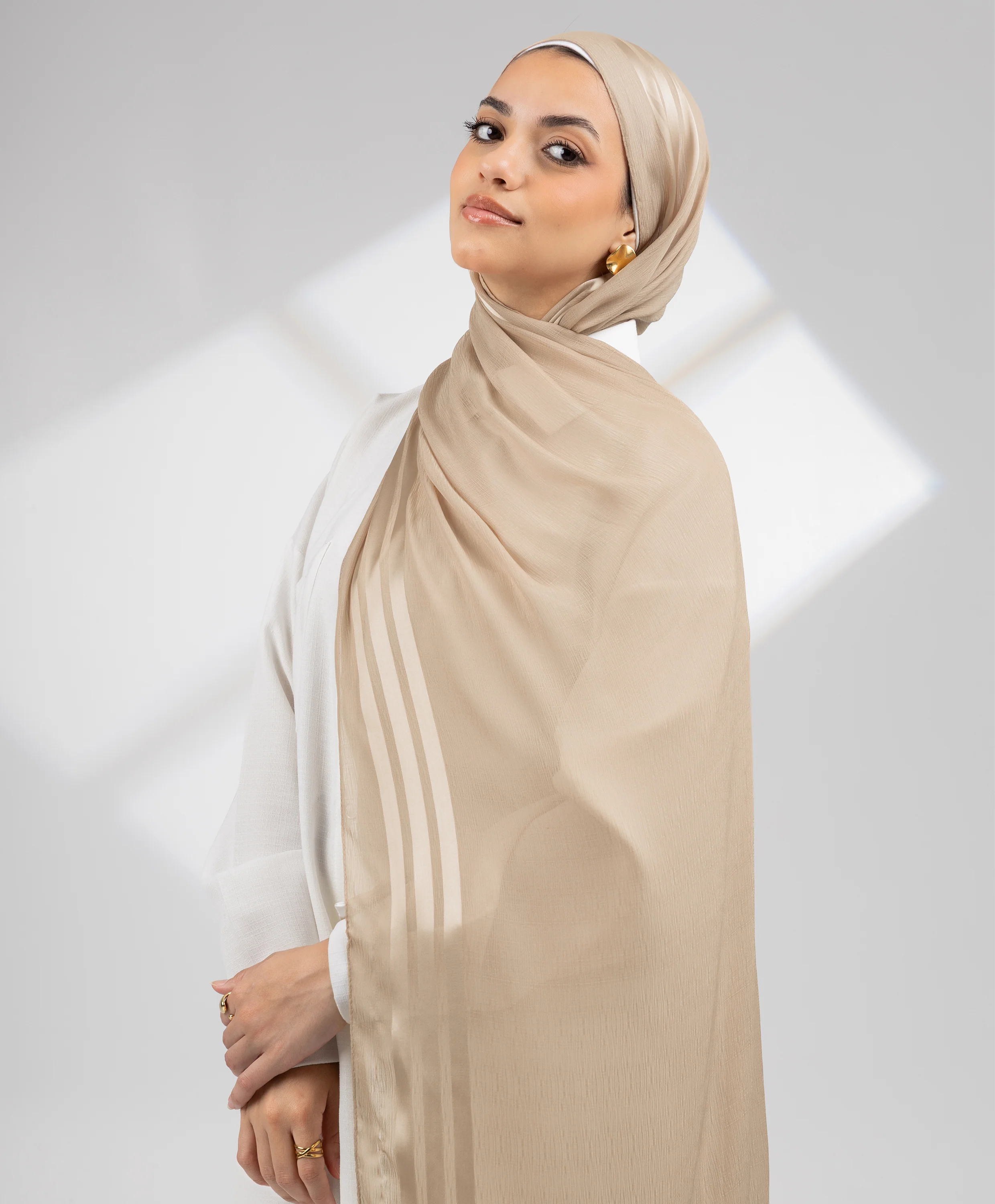 Serenity Satin Chiffon Scarf - Image 18