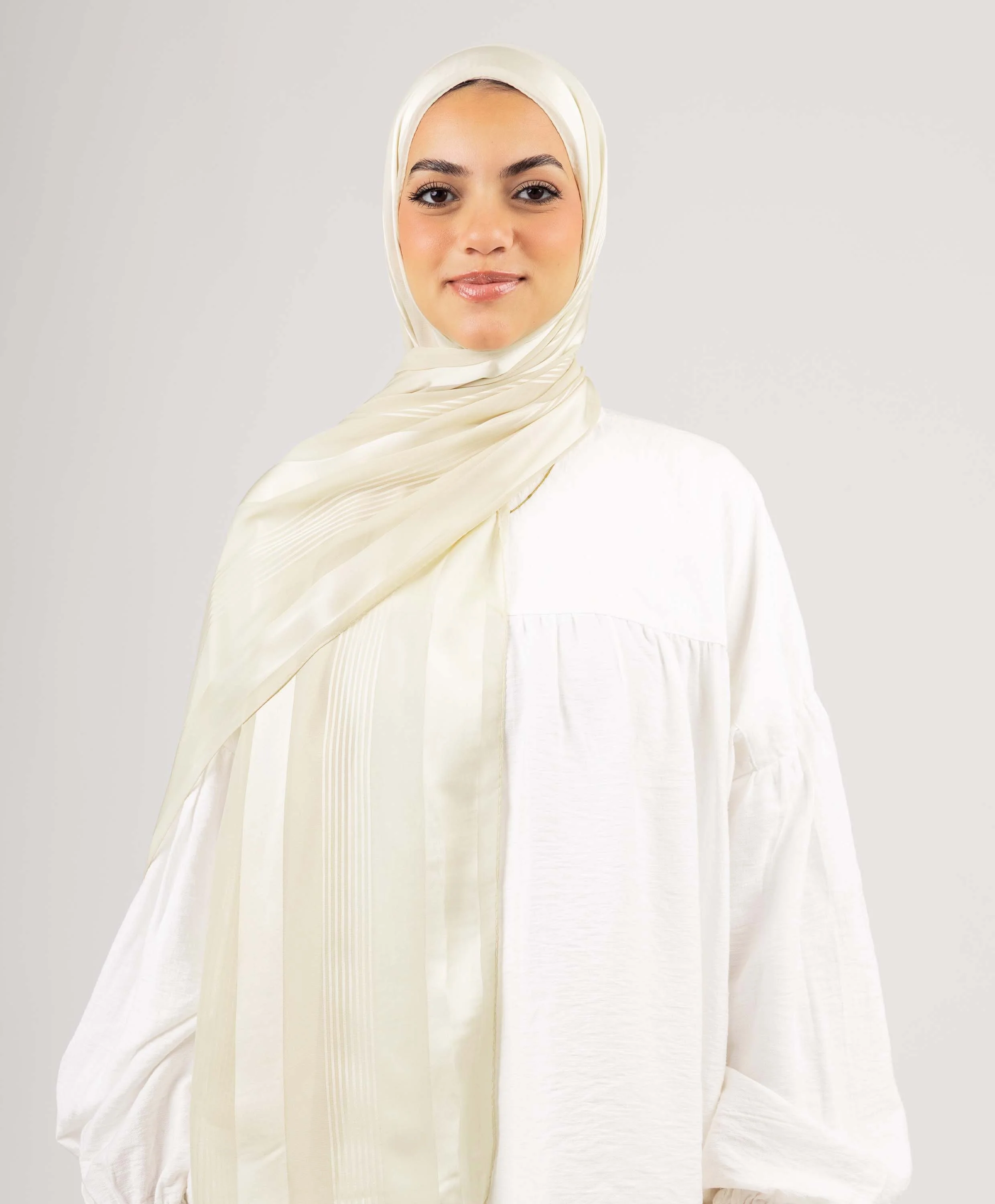 Stately Satin Chiffon Scarf - Image 14