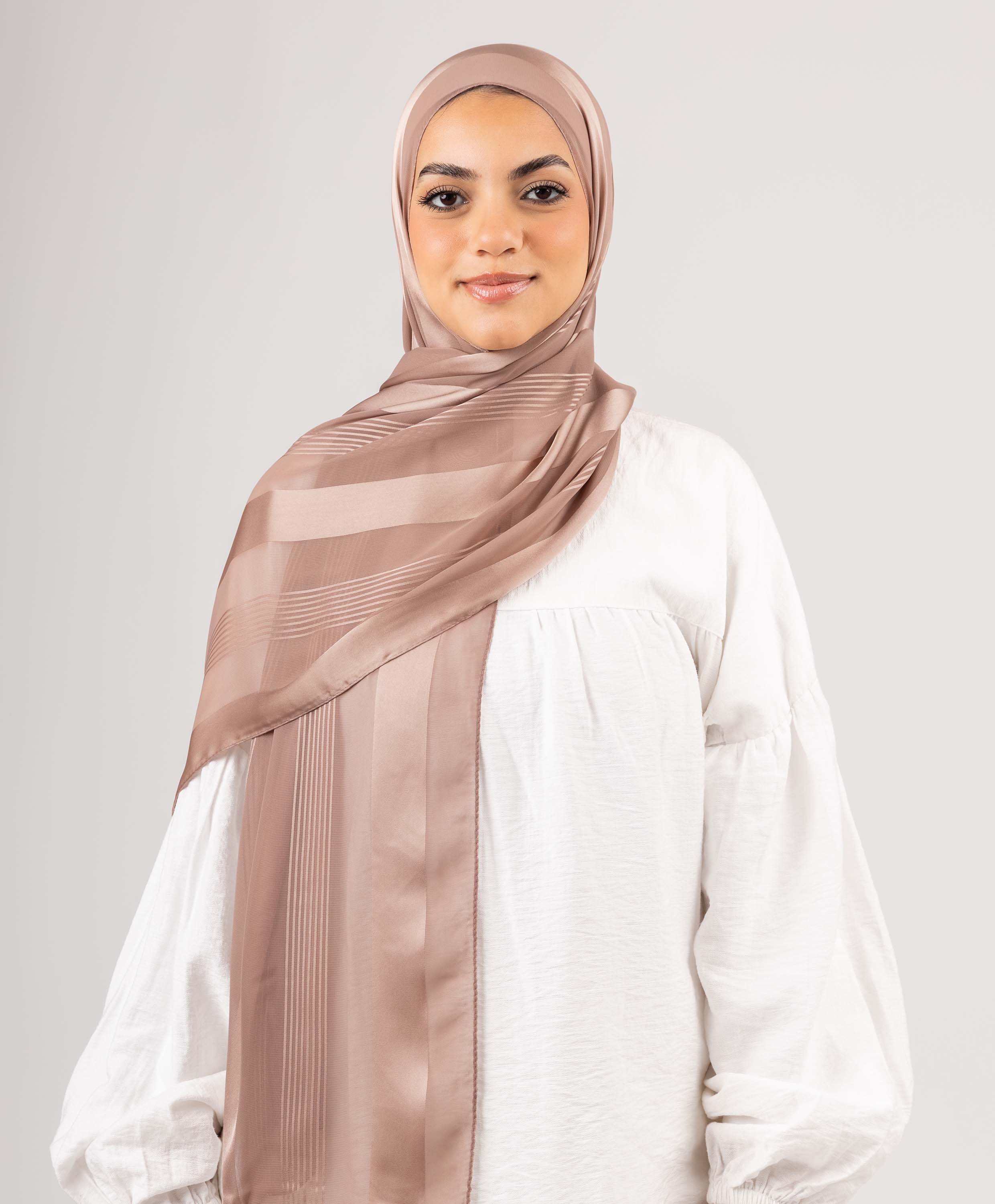 Stately Satin Chiffon Scarf - Image 17