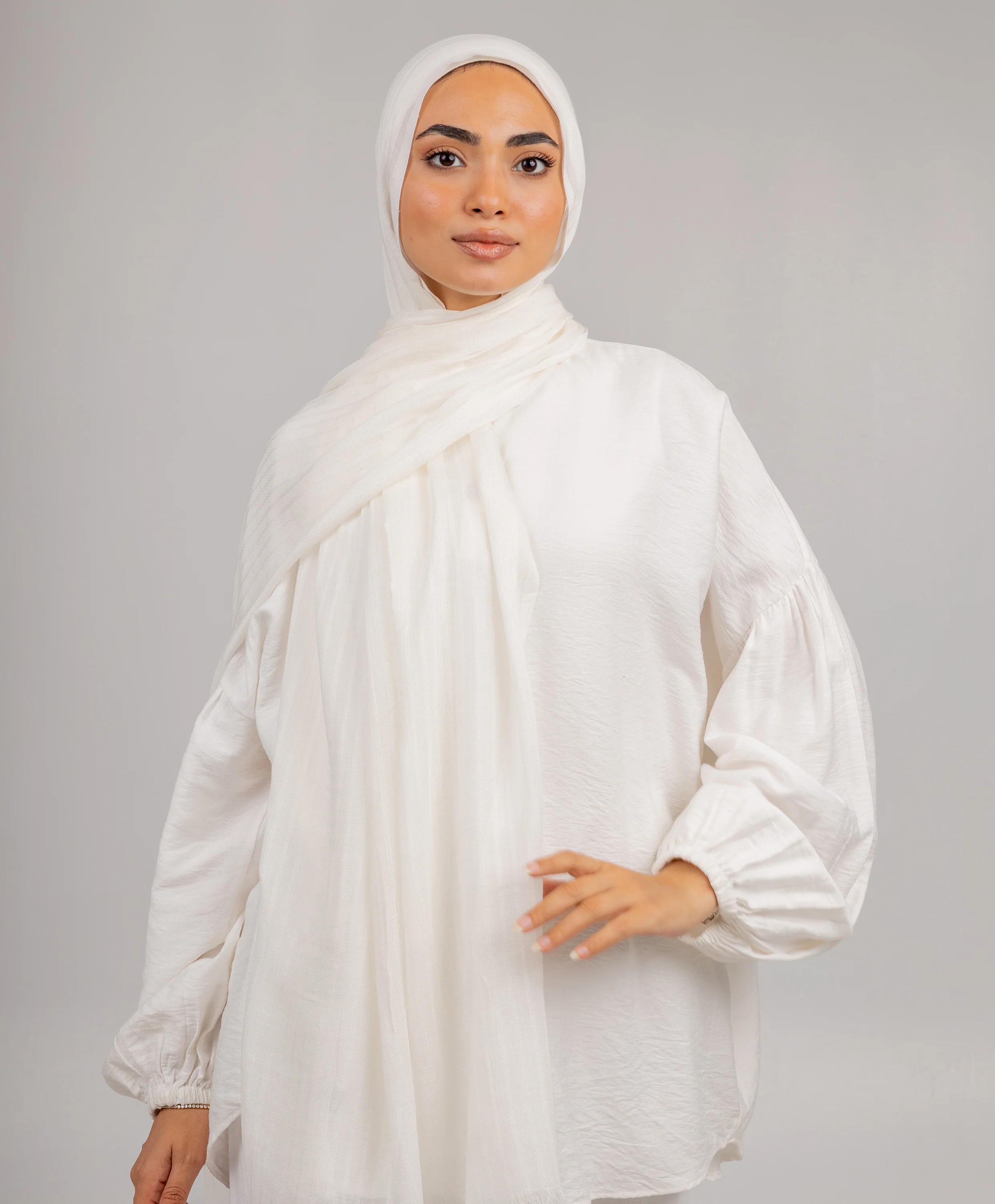 Stripe Linen Scarf - Image 3