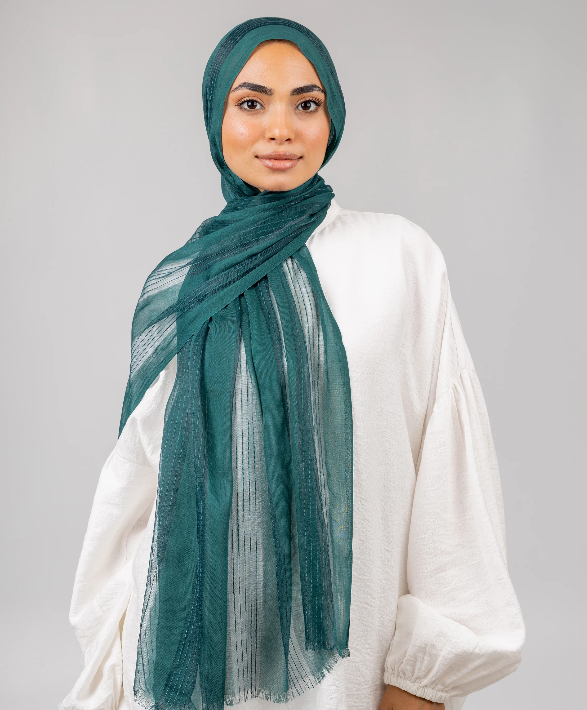 Striped Linen Scarf - Image 9
