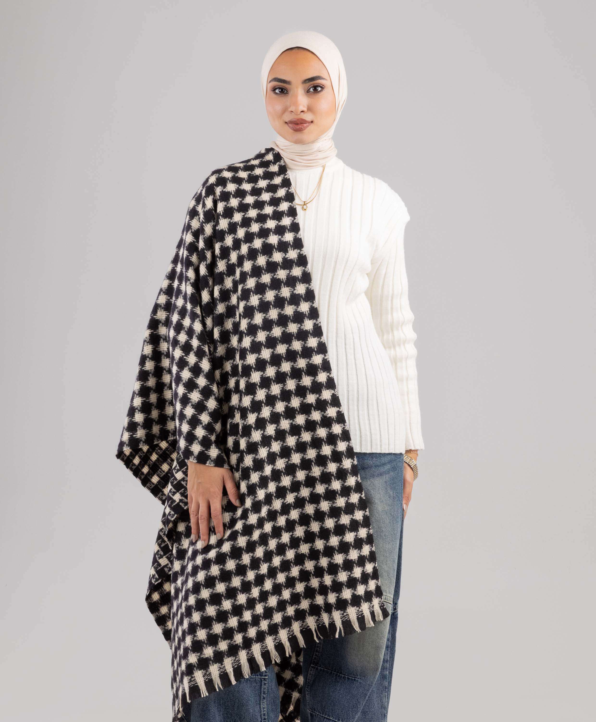 Warmy Plaid Shawl