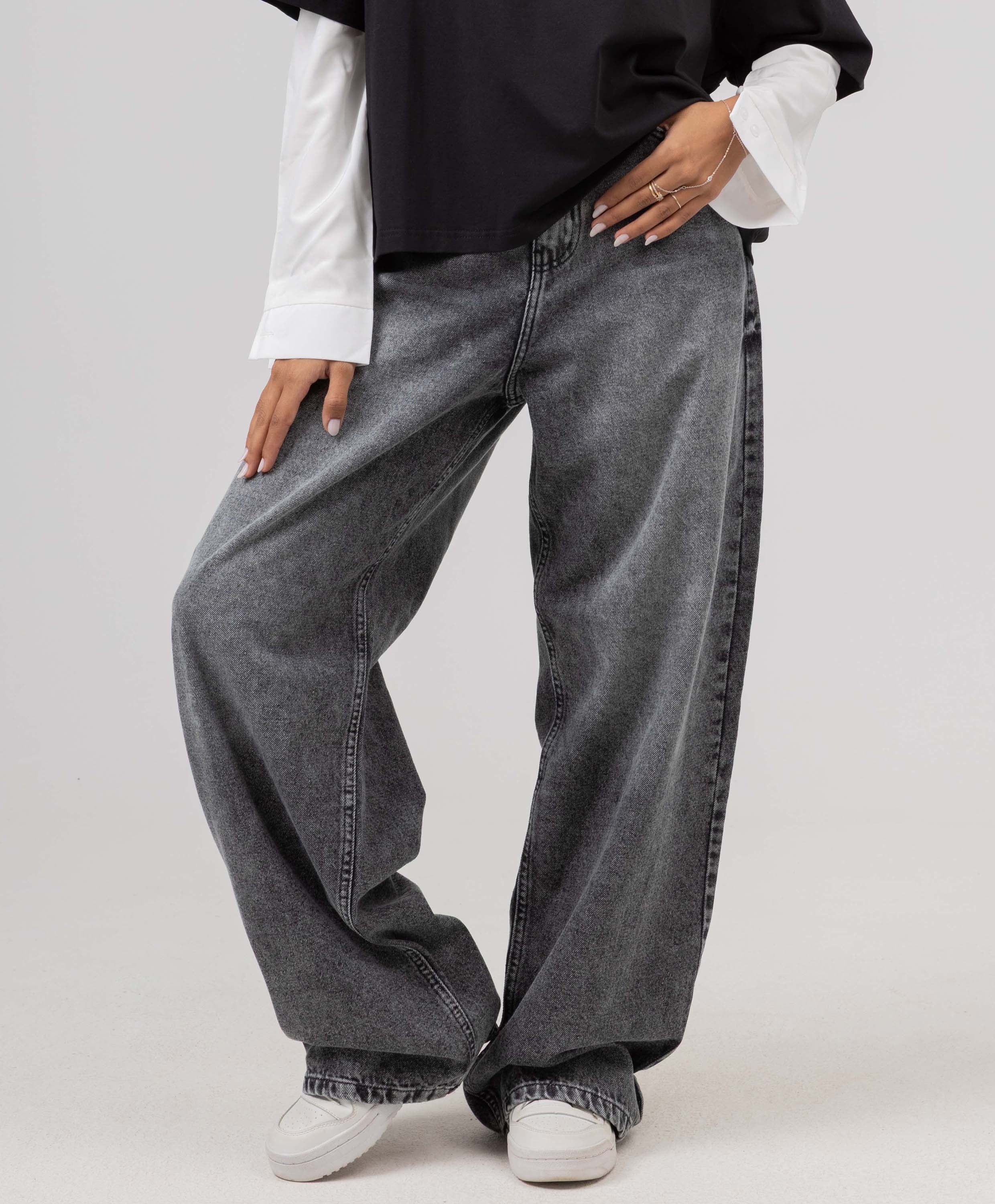 Wide Leg Denim Pants - Image 6